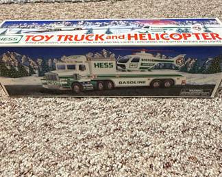 1995 Hess Toy Truck and Helicopter