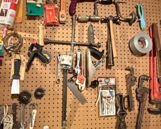 Assorted Hand Tools and Hardware