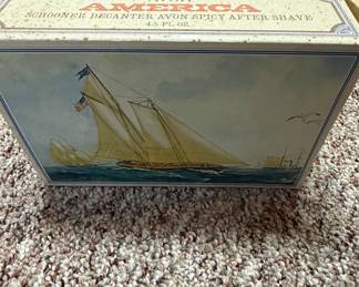 Avon "America" Schooner Decanter Spicy After Shave
