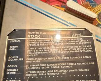 Premier "Rock" Pinball Machine