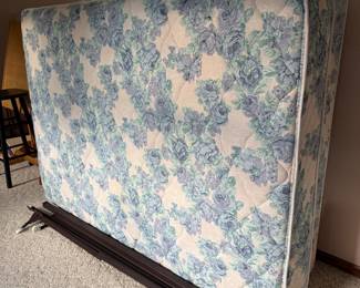 Full size mattress and box spring, Bed Frame