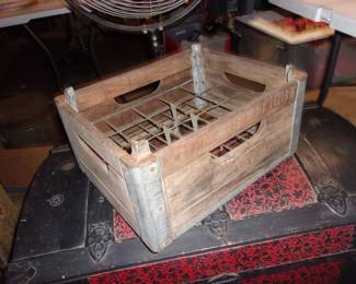 Wooden Milk Crate