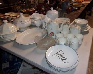 Ironstone & Milk Glass