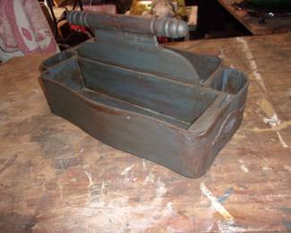 Wooden Box Made From Sewing Machine Drawers