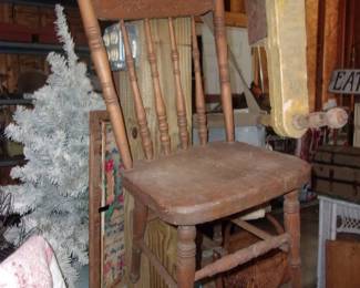 Oak Pressed Back Chair