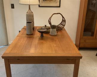 Teak dining room table By Domino