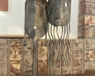 Brutalist art sculpture