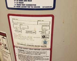 40-gallon GAS hot water heater