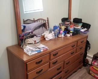 Dresser with mirror
