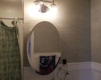 Mirror; vanity lights