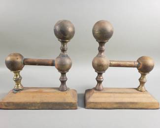 142 Rank 142 Lot 352 19th century early American brass federal style