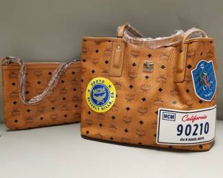 066 Rank 066 Lot 3 MCM limited edition cognac Anya tote
