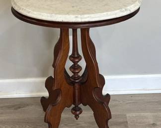 107 Rank 107 Lot 342h Antique Victorianstyle marble top side table