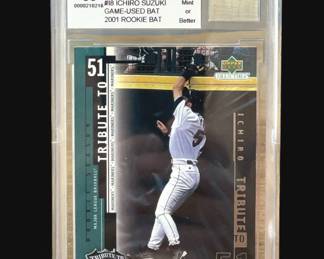 143 Rank 143 Lot 369h 2001 Upper Deck Ichiro Suzuki rookie card