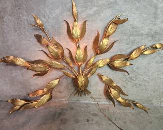 008 Rank 008 Lot 659h Vintage Hans Kogel large gilt metal wall decor