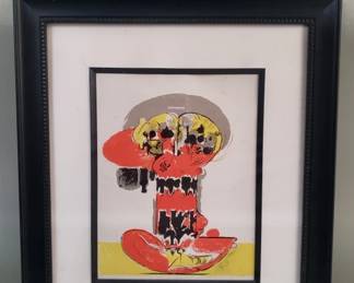 031 Rank 031 Lot 155 Signed original color lithograph Balancing Form