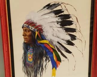 128 Rank 128 Lot 148 Signed Ken Ottinger watercolor and gouache