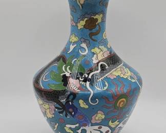 189 Rank 189 Lot 503h Chinese cloisonne dragon vase