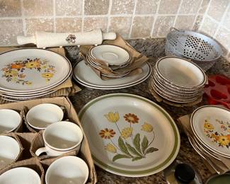 floral ceramic dishes colander
