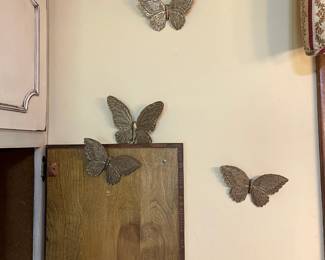 brass magnetic butterflies
