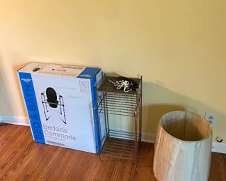 bedside commode bathroom storage lampshade