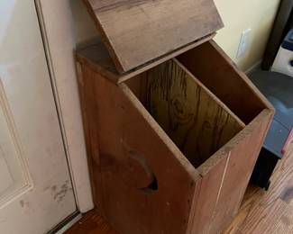 vintage moon wooden box storage