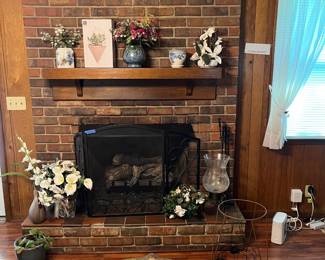 floral decor pots circular rug