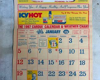 1997 Fairchilds Store Calendar  Excellent condition! 