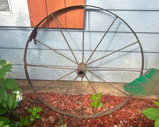 Antique Tractor Wheel  **2 available 38” tall