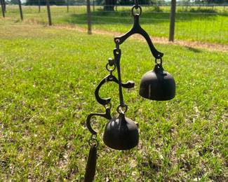 Vintage Richard Fisher Solid Bronze Wind Bell Great condition 
