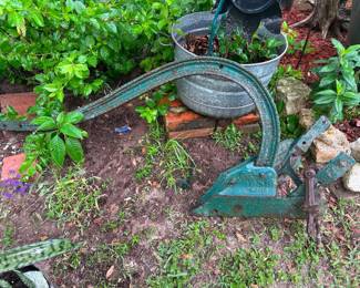 Green Antique Plow  54” long