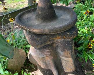 Sleeping Panchito Yard Art  Great condition  12" across x 17" tall 