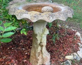 Concrete Squirrel Birdbath  Great condition!  No cracks 27” tall x 24” across Must be able to move and load yourself