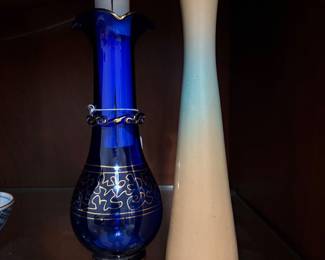  Van Briggle hourglass bud vase 