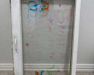 Farm house window frame