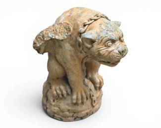concrete gargoyle statue