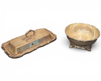 Sterling silver serving dishes