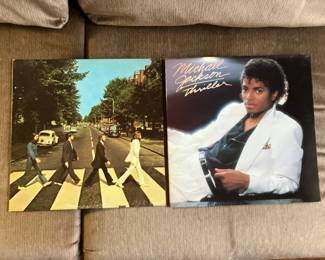 Beatles Abbey Road LP record, Michael Jackson Thriller LP record