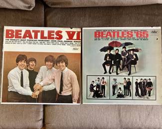 Beatles VI and Beatles '65 LP records