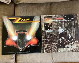 ZZ Top and The Who LP records
