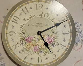 Gardens of Charleston clock