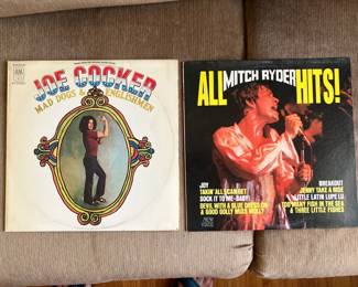 Joe Cocker, Mitch Ryder LP records
