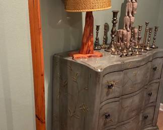 3 cypress knee lamps 