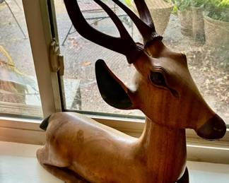 Large carved deer
