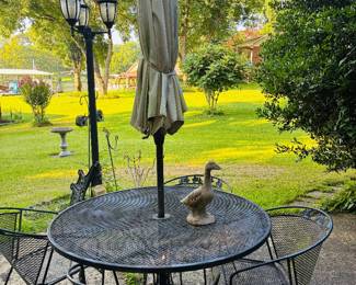Outdoor patio set with umbrella 