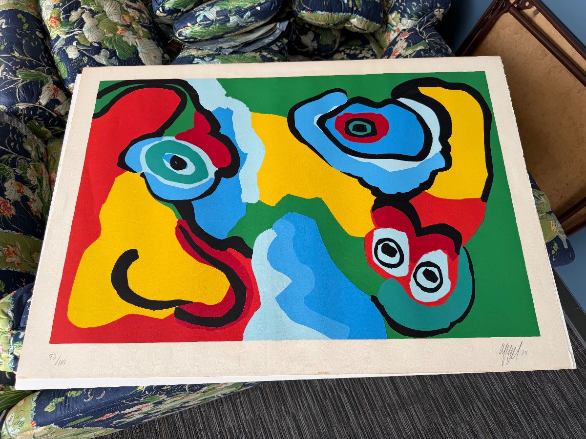 Wow ! Karel Appel pencil signed … plus more !