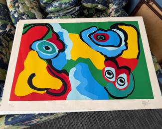 Wow ! Karel Appel pencil signed … plus more !