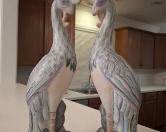 Vintage Chinese Porcelain Phoenix Figurals