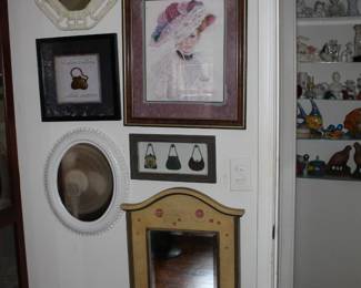 Wall art and mirrors