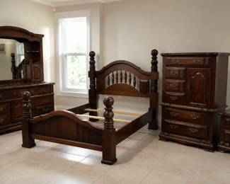 Elkin Collection rustic Americana bedroom suite